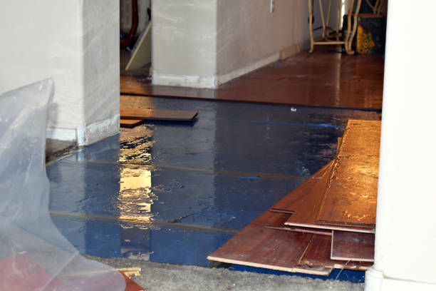 Professional Flood Cleanup technician working in Waves, NC